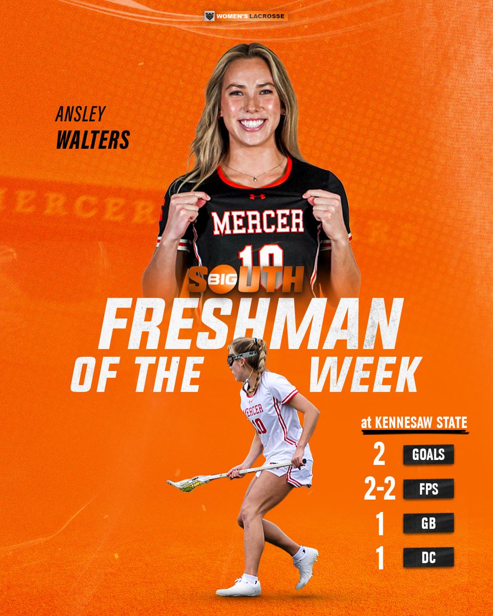 Back-to-Back 𝗕𝗶𝗴 𝗦𝗼𝘂𝘁𝗵 𝗙𝗿𝗲𝘀𝗵𝗺𝗮𝗻 𝗼𝗳 𝘁𝗵𝗲 𝗪𝗲𝗲𝗸 honors for Ansley Walters! 💪

📰: bit.ly/48FVwF2
