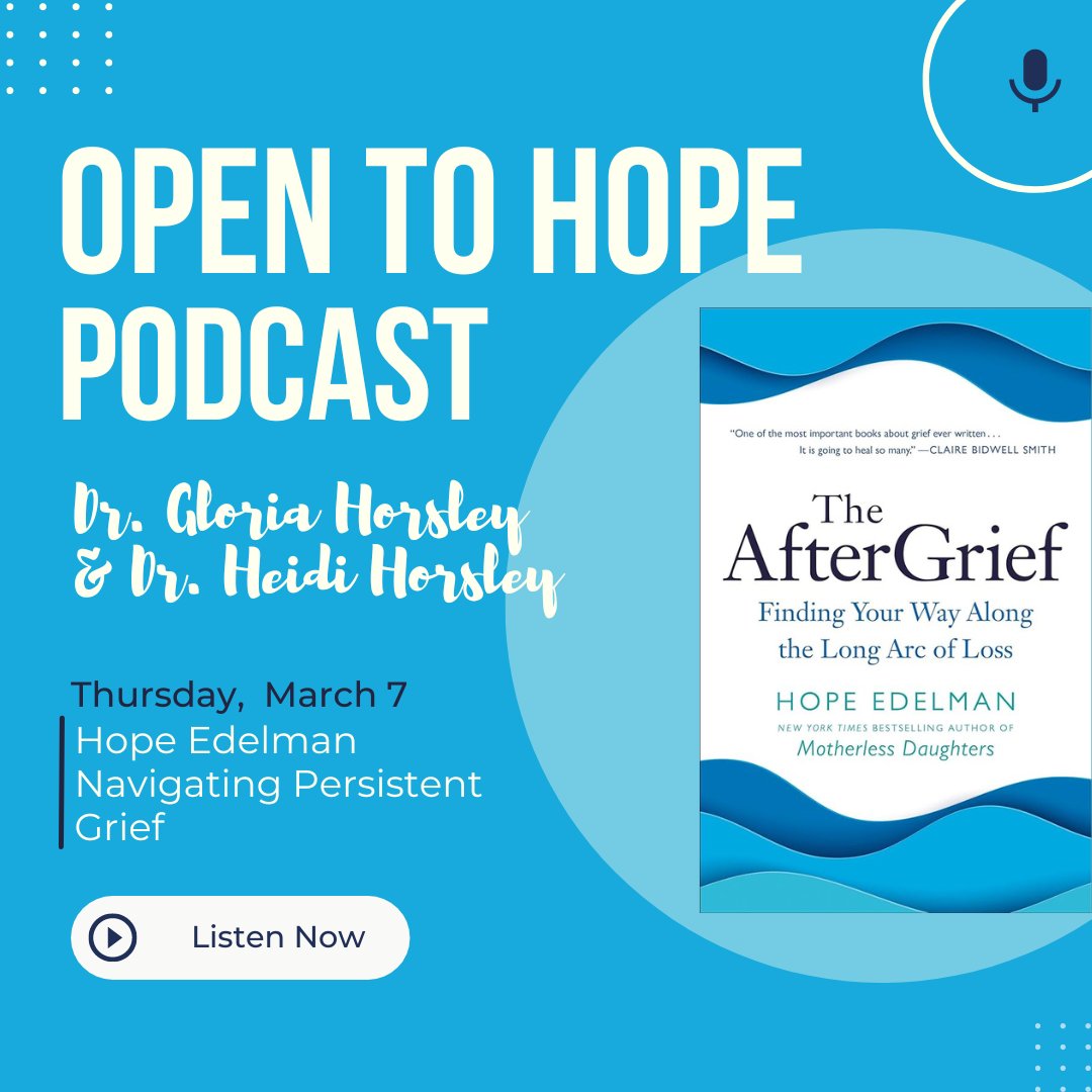 Navigating Persistent Grief: A Conversation with Hope Edelman Facing; tune in Thursday to opentohope.com or wherever you get your podcasts. #hope #Healing #greifjourney