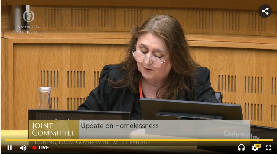 @Louiseinflight of @FocusIreland in #Housing committee on behalf of National One Parent Family Alliance: additional challenges for one parent families in emergency accommodation, often far from schools, huge challenges to provide care and remain in employment..