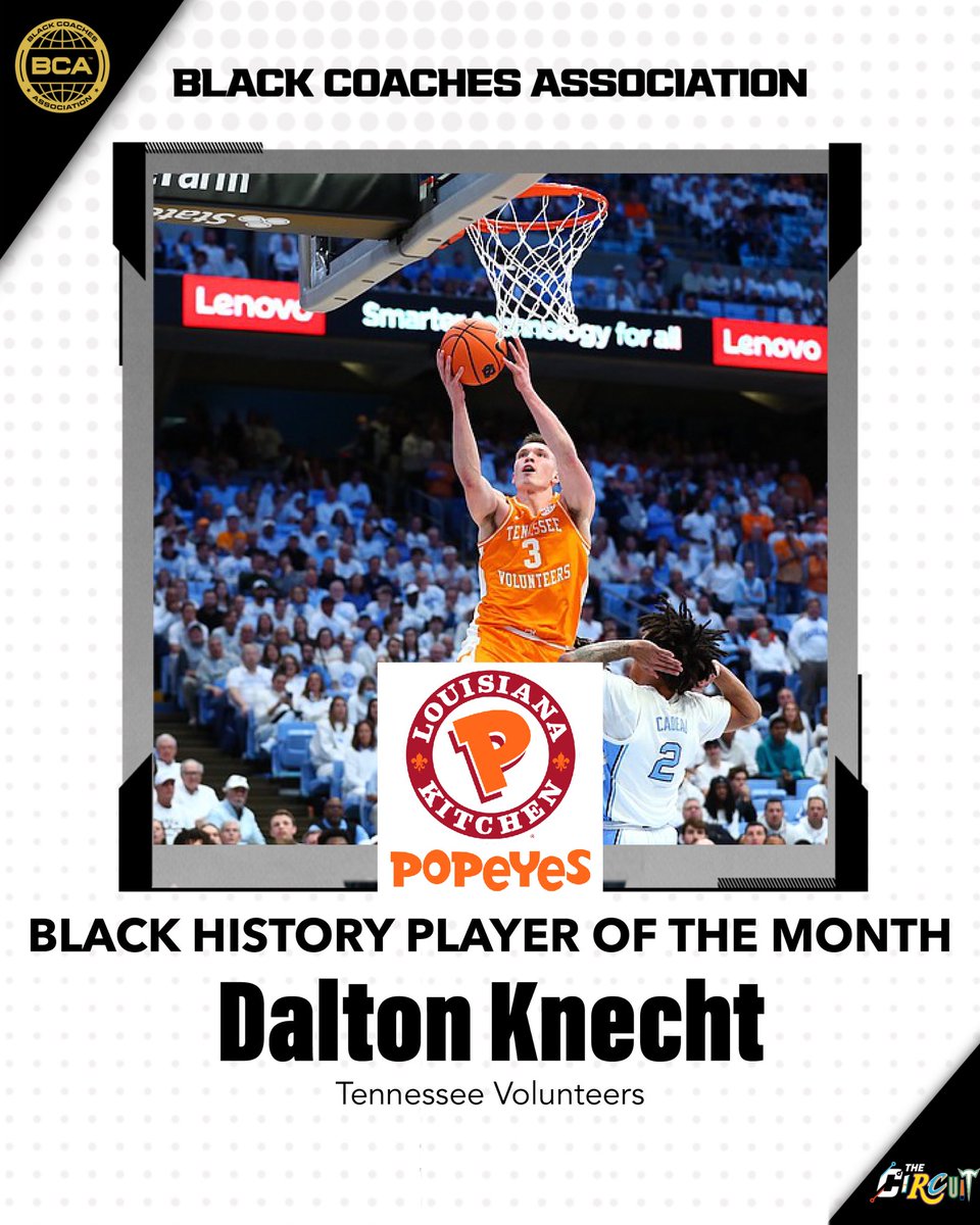 RGW_News's tweet photo. The Black Coaches Association has named Dalton Knecht the Black History player of the month for February.

The BCA is a non-profit that supports college basketball players &amp; coaches in an effort to boost the game. Knecht is considered a front runner for the National PoY as well. https://t.co/W77jaGdRwy