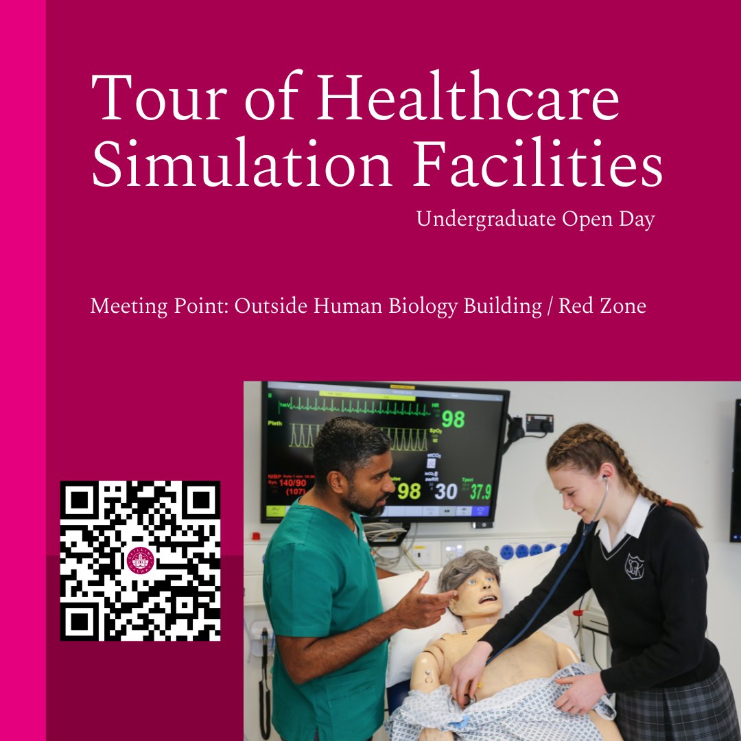 Interested in studying Medicine @uniofgalway? Don't miss the Interactive Tour of our Healthcare Simulation Facilities #openday on Sat, 9th March at 9.45am. Scan the QR code to register. Limited places! #ForYouForTomorrow #universityofgalway #cao #ug #studymedicine