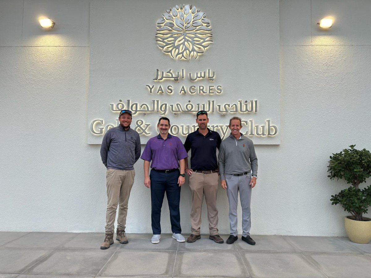 Great to have a course drive with Yas Acres Golf and Country clubs design team @FryStrakaGolf @yasacresgolfcc thanks Dana & Jason for your time today!