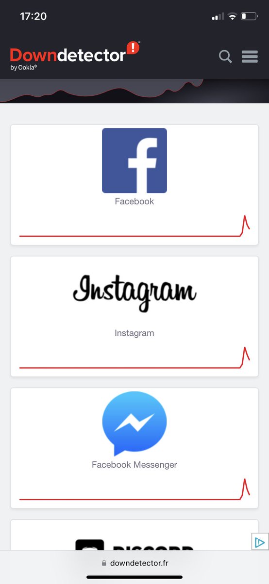 SwitchDadooka's tweet photo. #facebookdown #instagramdown #messengerdown… on se fait chier… https://t.co/ajDyqUpfsD