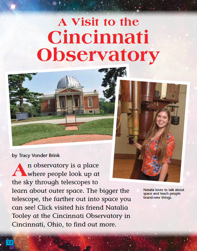 My thanks to the Cincinnati Observatory and Natalia Tooley for their help with the March issue of Click magazine! <a href="/CricketMediaInc/">cricketmediainc</a>
#STEM #stemeducationforkids #eclipse2024