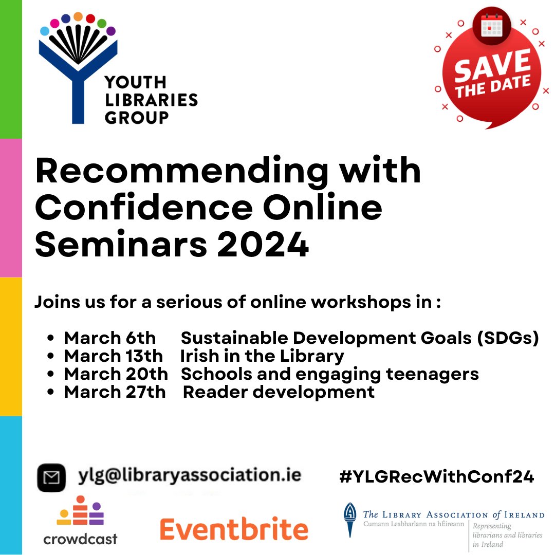 Save the date for the @LAI_YLG_Ireland 's next series of Recommend with Confidence Online Seminars. Booking is now open through Eventbrite ow.ly/AqZU50QLMkP