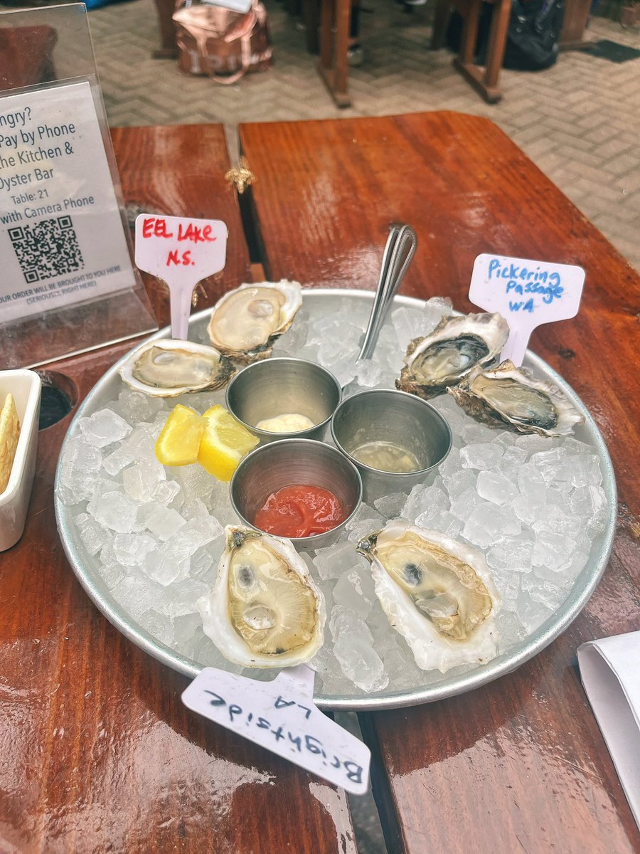 evieeats's tweet photo. Here’s the oysters I posted on Instagram before it went down today https://t.co/Me3bwYs5CY