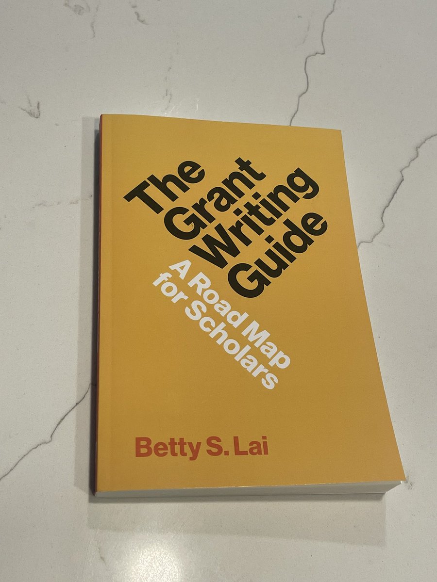 Really looking forward to starting this cool book by @BettySLai ! 🤩 wisdom I wish I had while working on my K99 grant, that will certainly help with my next R-level submission! 🤞