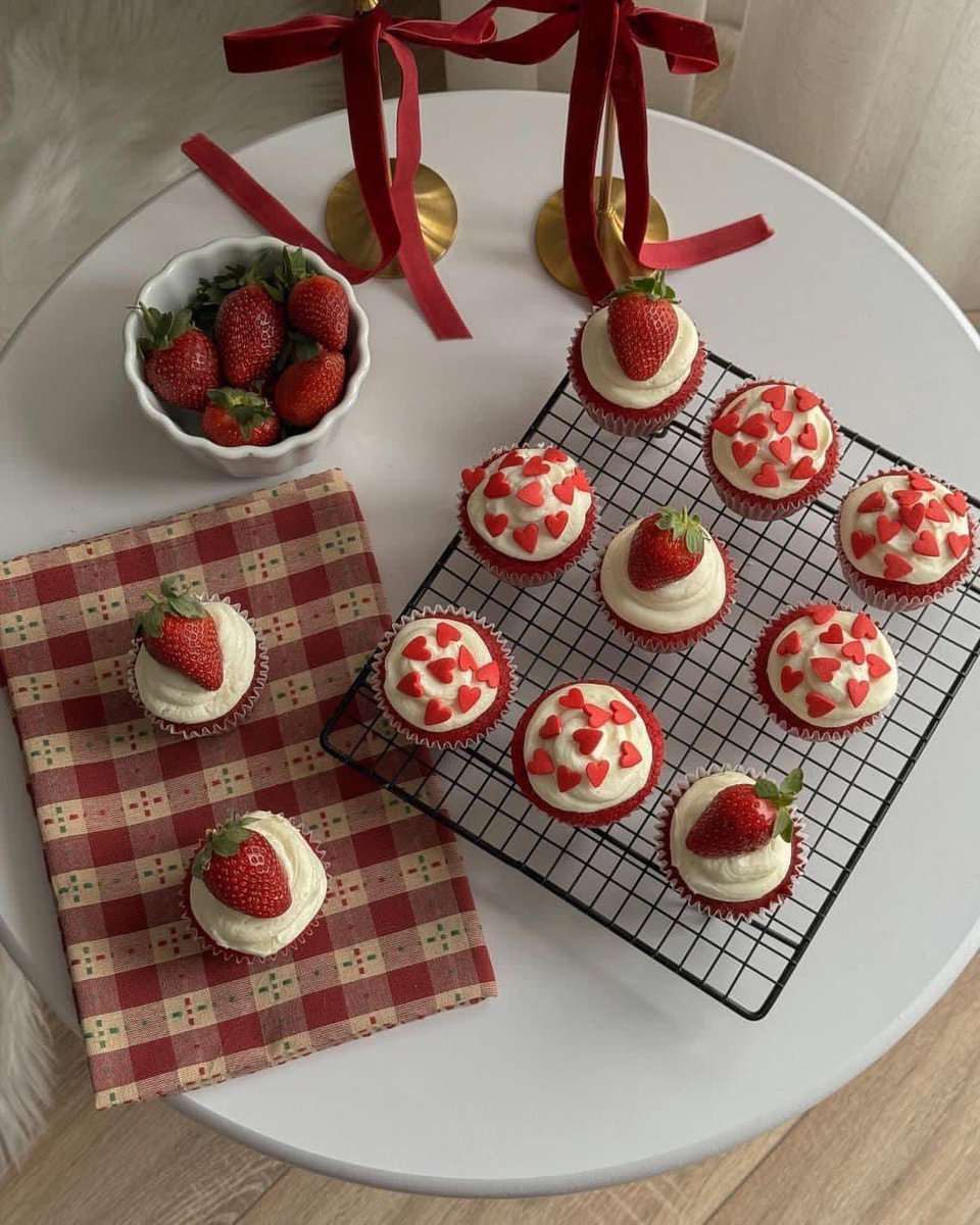 strawberry cupcake 🧁