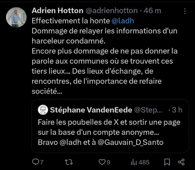 mince alors, encore un journal qui 'fait les poubelles de X' selon Stéphane et Adrien 🤷‍♂️ #TellierDemission #tiersLieux #escrolo