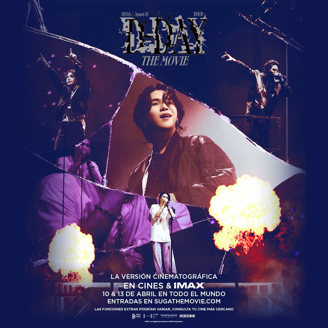 ¿Están listos para disfrutar de Yoongi en la pantalla grande de Cinemex? Muy pronto llega #D_DAY_THEMOVIE 💜