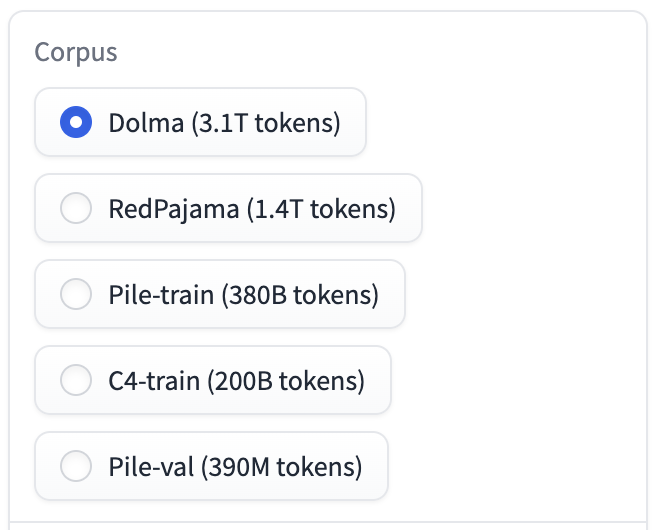 Big milestone! Welcome Dolma to infini-gram 📖, now available on our web interface and API endpoint. This brings the total size of the infini-gram indexes to 5 trillion tokens and about 5 quadrillion (5 x 10^15) unique n-grams. It is the largest n-gram LM ever built, both by the