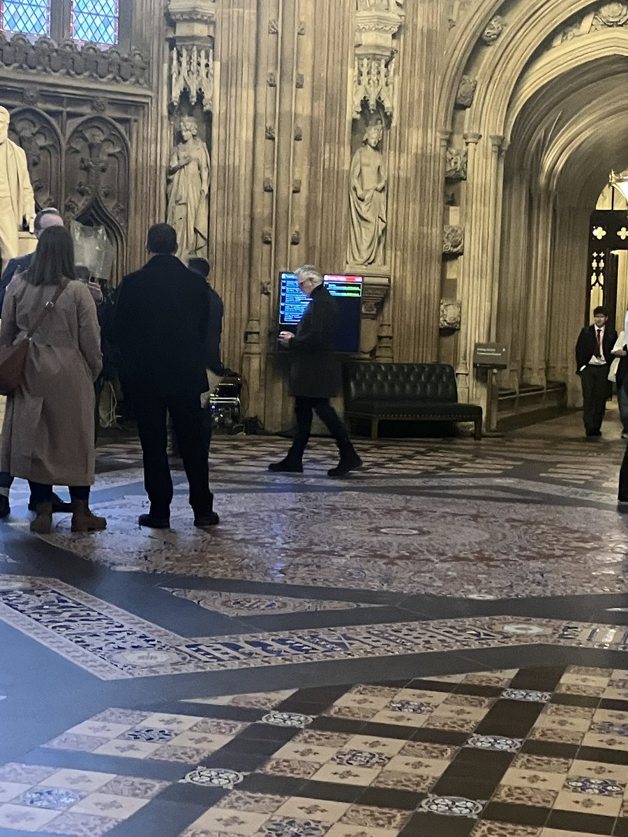 Measuring up the curtains? Gary Lineker spotted in the House of Commons