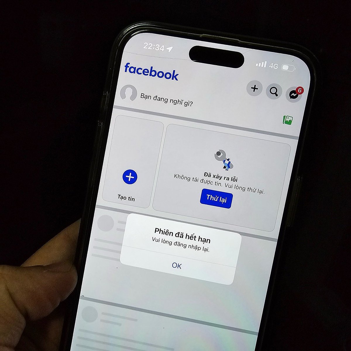 TMHieu86's tweet photo. #facebookdown 😒 https://t.co/fN2deq6ffw