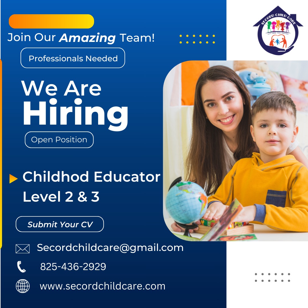 CareSecord's tweet photo. Join Our Team! 🌟 We're seeking passionate educators to inspire young minds at our childcare center. If you have a love for teaching and nurturing children, we want to hear from you!
 #ChildcareCareers #EducatorJobs #joinourteam #secordchildcare #childcare #childcareprovider https://t.co/7km4ajK2oO