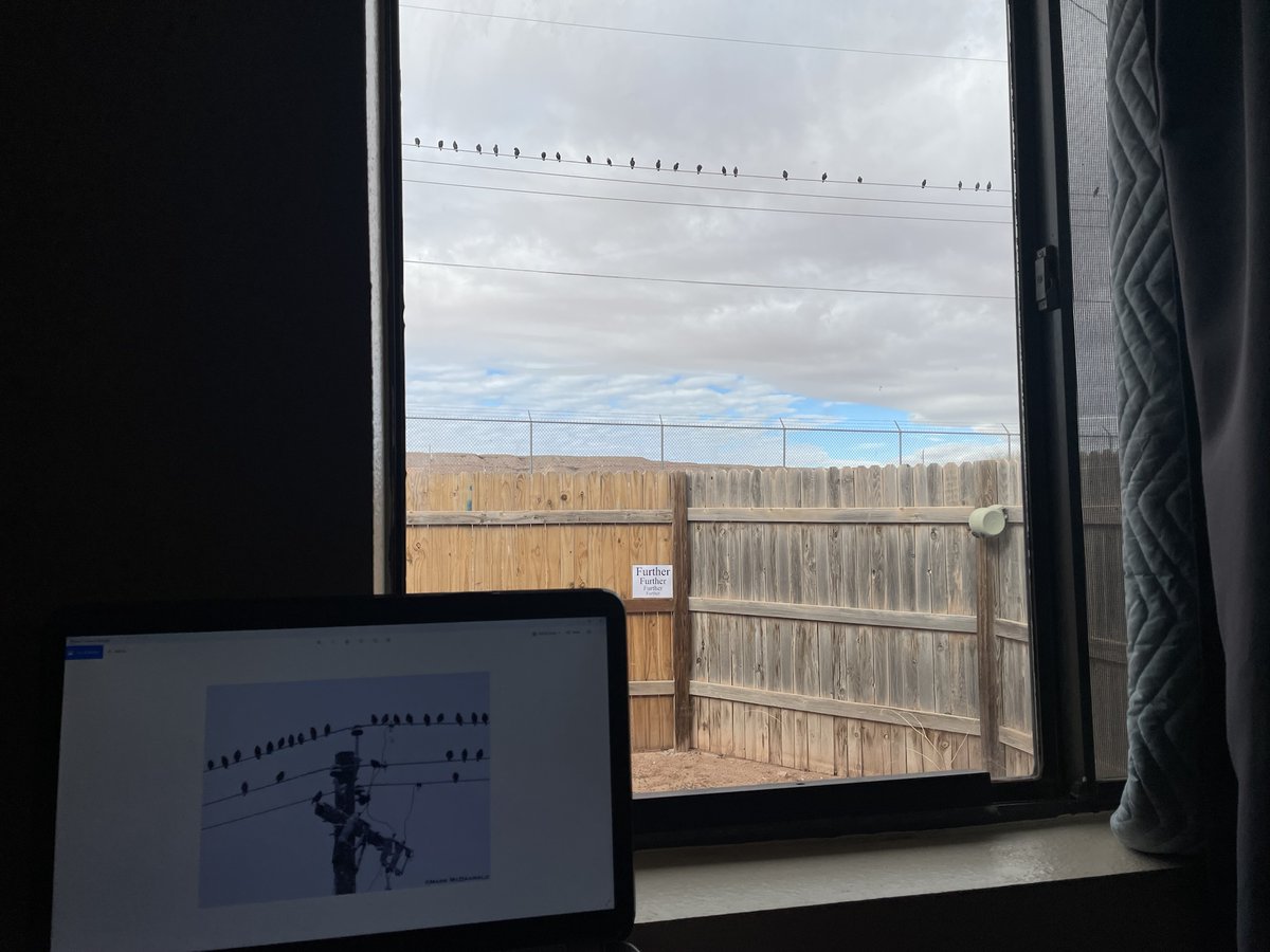--Chinle, Arizona, and the sign I put on the fence to stay the deterioration of my vision.