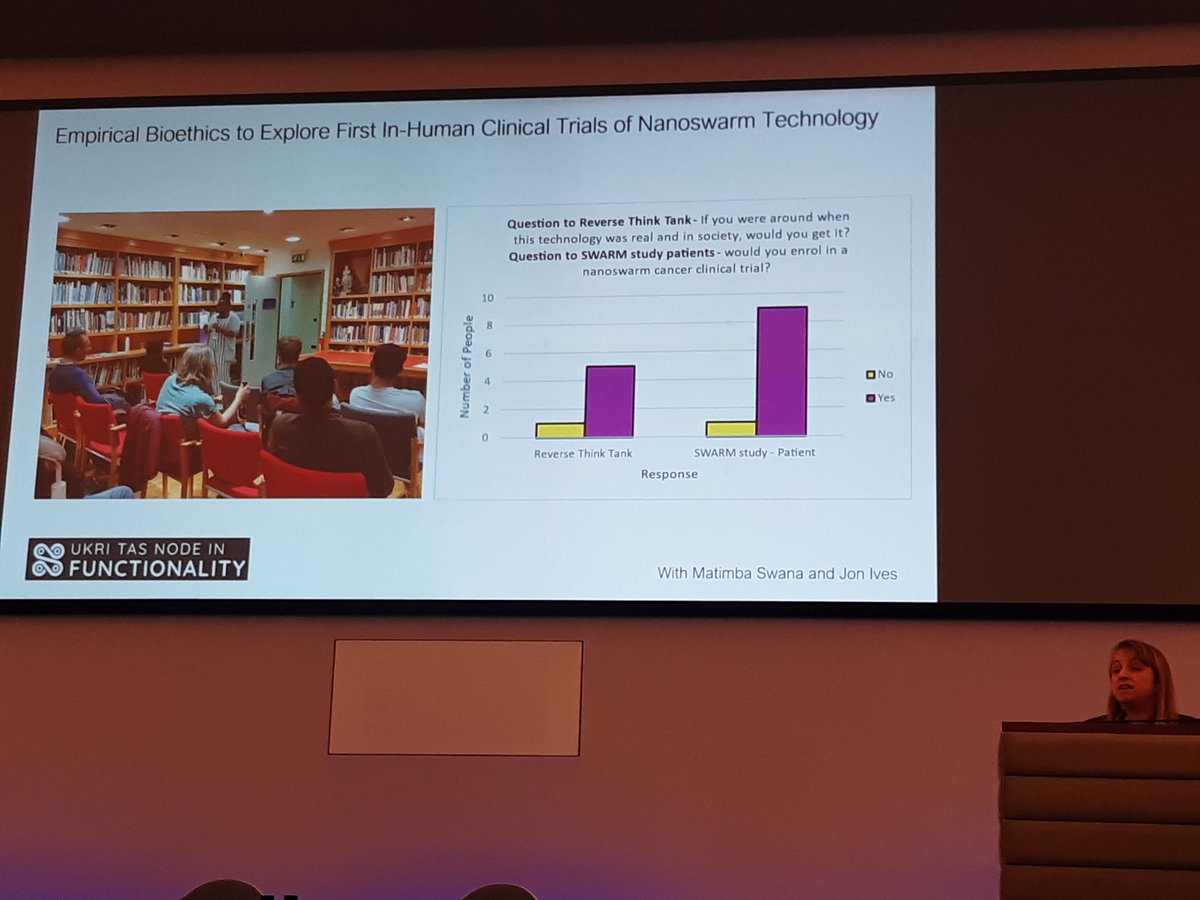 tas_function's tweet image. Professor @sabinehauert is sharing some of our impacts from our Node and across our swarm projects at the #TASShowcase24 #robotics #AutonomousSystems #AI #swarm