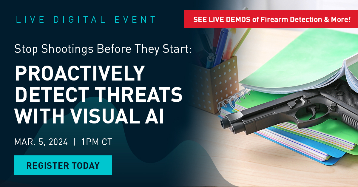 Today at 1PM CT, we're hosting an informative webinar on how #VisualAI is transforming school safety & helping ensure our students, teachers, & administrators can get back to focusing on education. See live demos of firearm detection & more. Register ➡️ sparkcognition.com/stop-shootings…