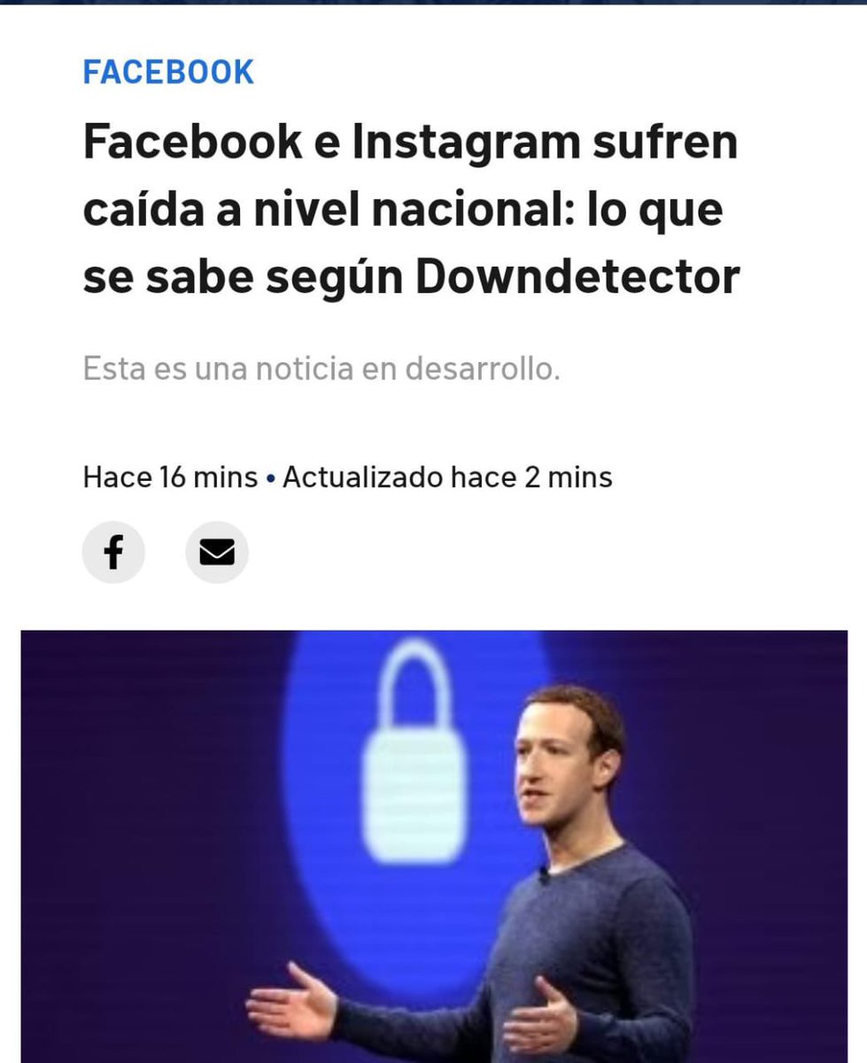elmediochele's tweet photo. Problema en IG &amp; FACEBOOK https://t.co/1oYP2twlIQ