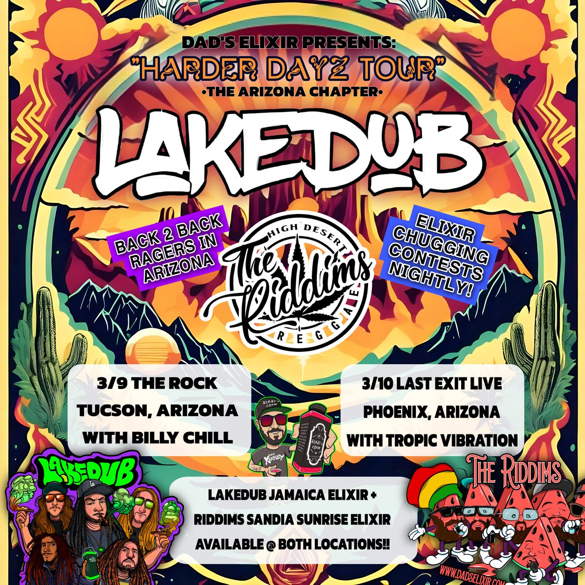 DadsElixir's tweet photo. We leave for tour Friday and hitting Arizona heavy! Yuma, Tuscon &amp; Phoenix here we come! @Lakedubmusic @TheRiddimsMusic https://t.co/VkfS3c0S7A