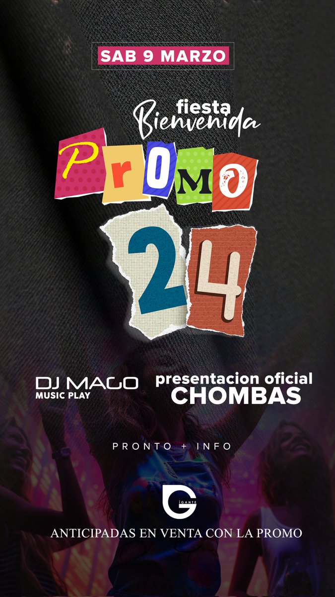 Se viene pedazooo, los veo el finde ahí😈