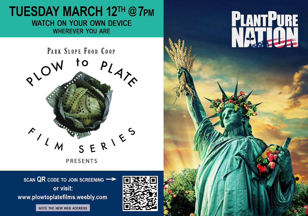 Plow to Plate film series, next up March 12 plowtoplatefilms.weebly.com