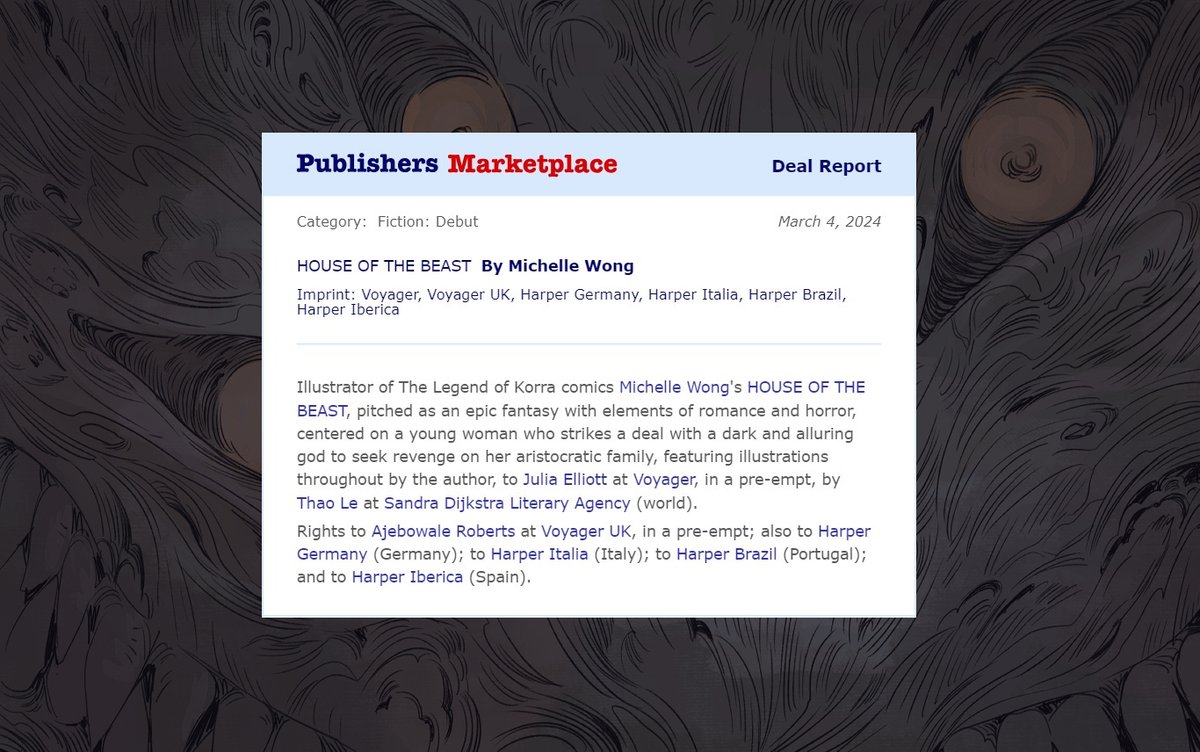 「It's now official on Publishers Marketpl」|Michelle Wongのイラスト