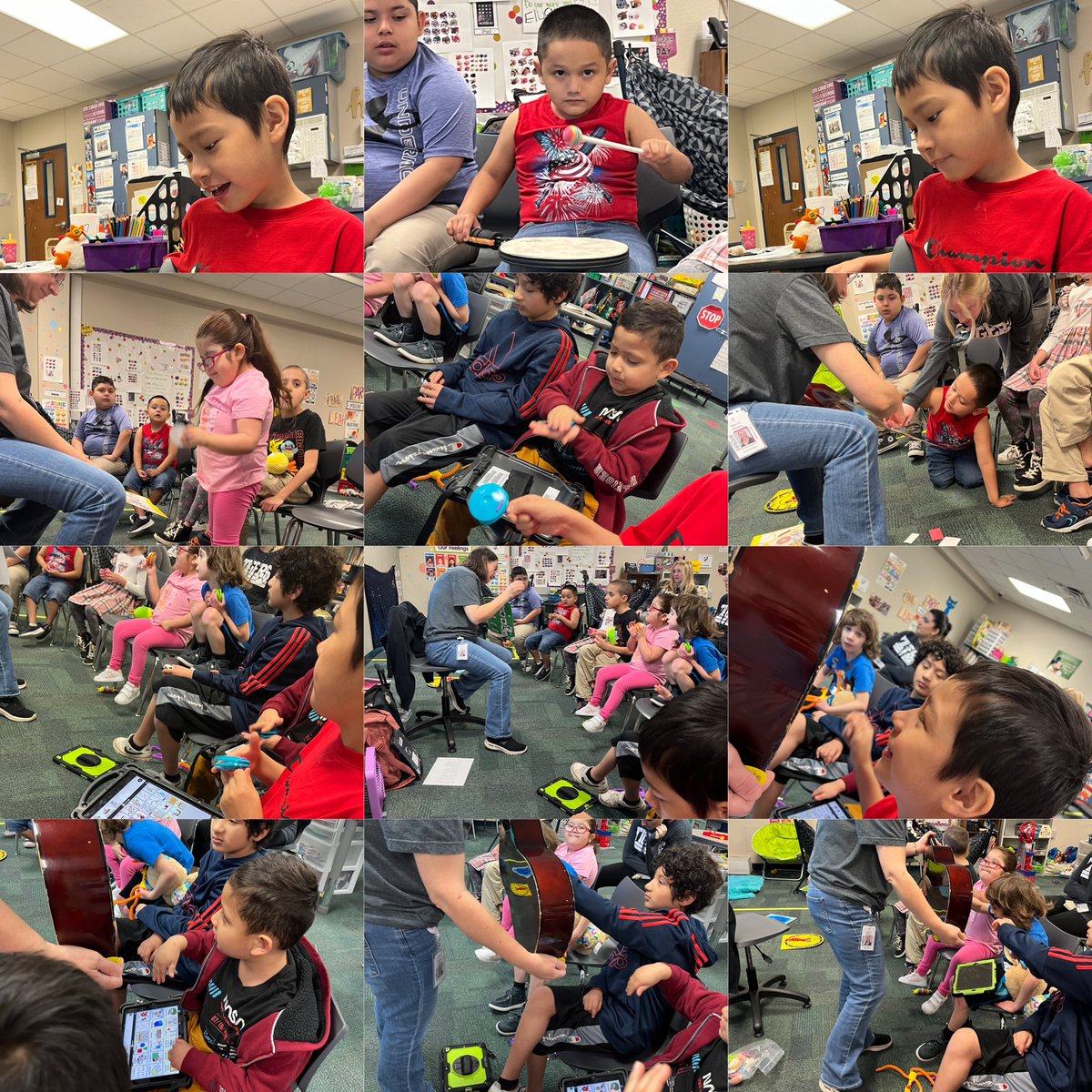 Hahne_Elyse's tweet image. We love music day! Mrs. Melynda is amazing!  #wearegcisd #tesleads