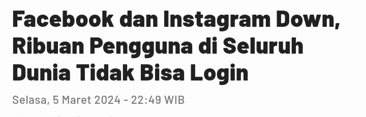 RezaAdinardo's tweet photo. #Facebook dan #Instagram down guys, pengguna setia menjadi kesepian. #Meta semoga cepat terselesaikan. https://t.co/TYJiFcyPOo