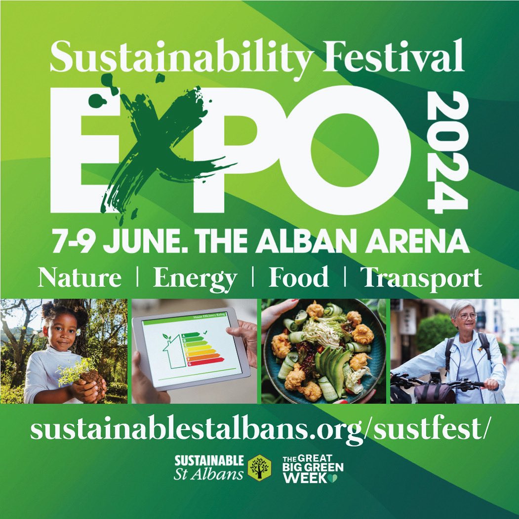 Plenty of ideas to swap at the #sustfestexpo this year. We’re hoping to take #GreatBigGreenWeek to a new level in St Albans and the surrounding district. 💚

#SwapTogether #PlanetPledge 

sustainablestalbans.org/sustfest