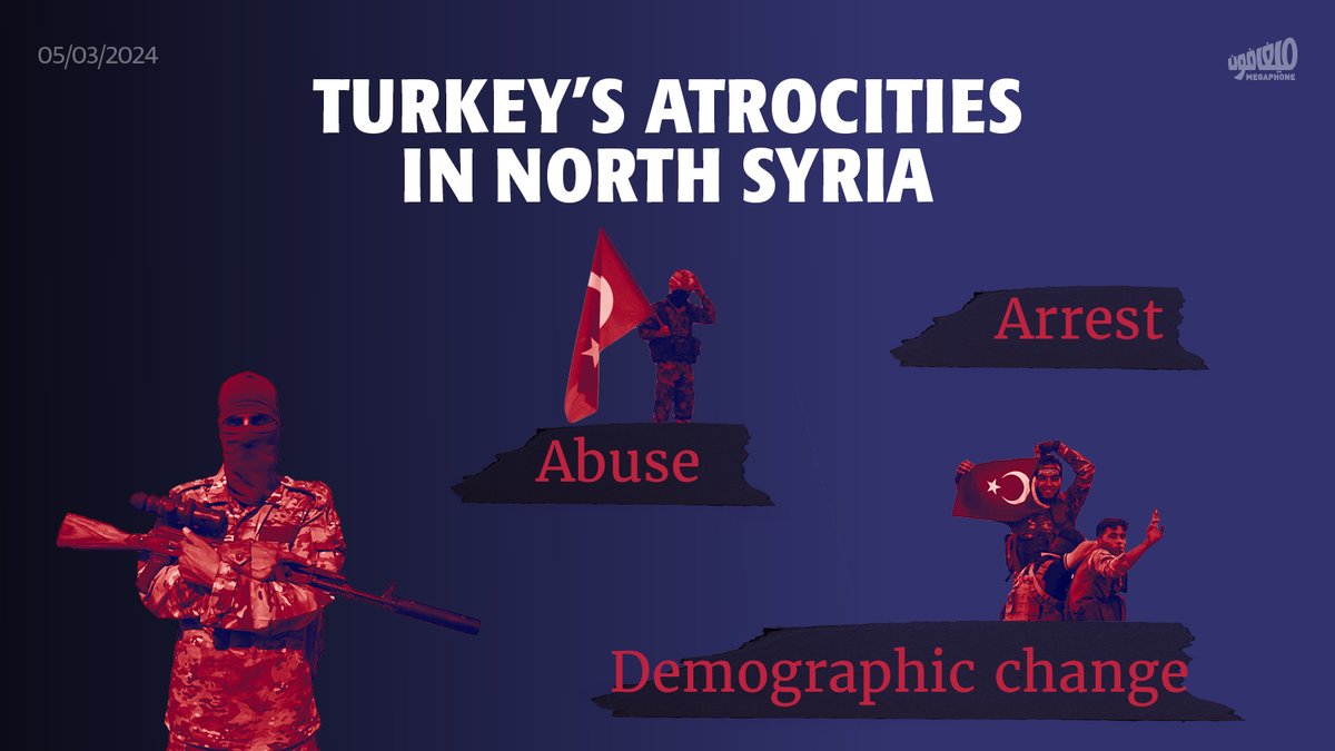 #Report 
Arrest. Abuse. Demographic change.
Turkey’s atrocities in North Syria 👇

#Turkey has forced the “voluntary” return of more than 1,700 #SyrianRefugees to areas under its control in northern Syria, which it promotes as “safe zones.” However, according to @hrw's report