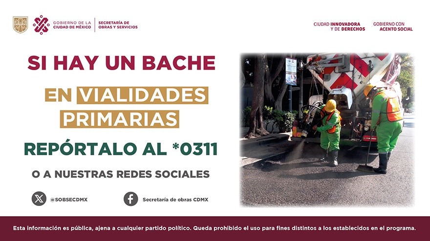 Secretaría de Obras y Servicios CDMX tweet media