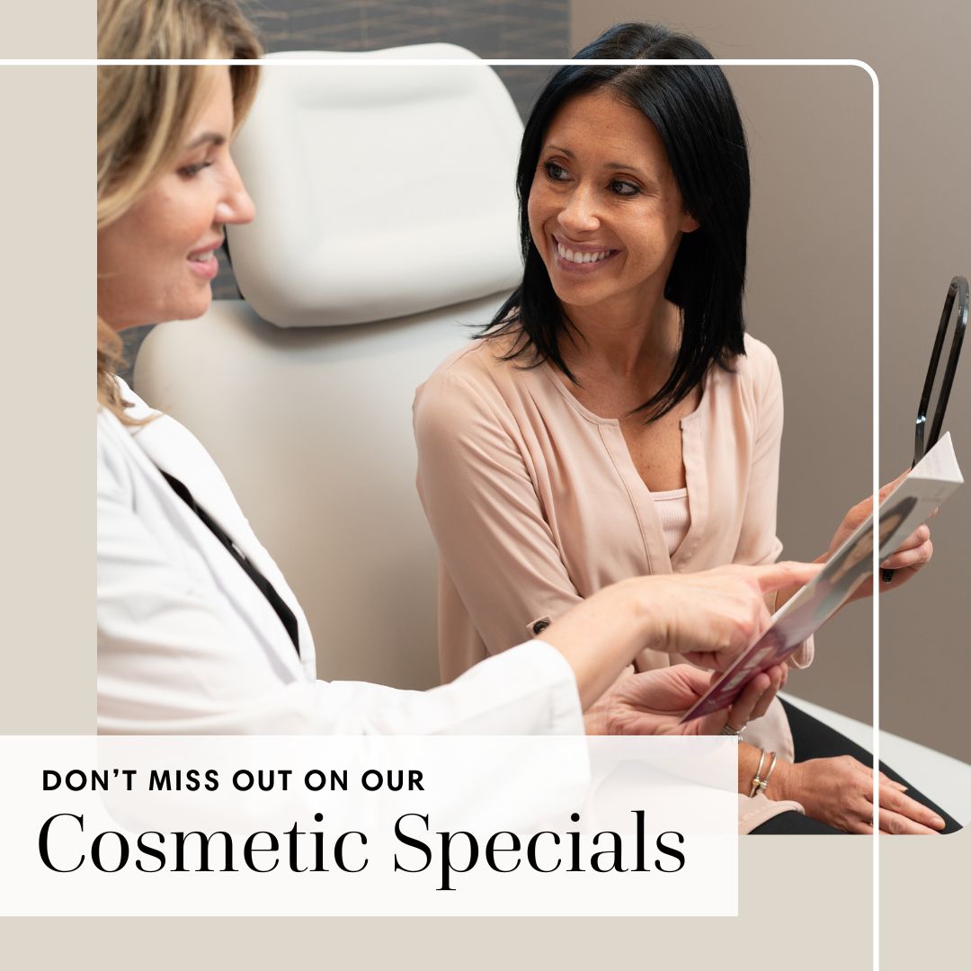 Now is the time to take advantage of our current cosmetic specials! Check out our website for additional information on each location's special offers ➡️ bit.ly/3PUSneh

*Offers vary by location, offers cannot be combined, additional conditions may apply.