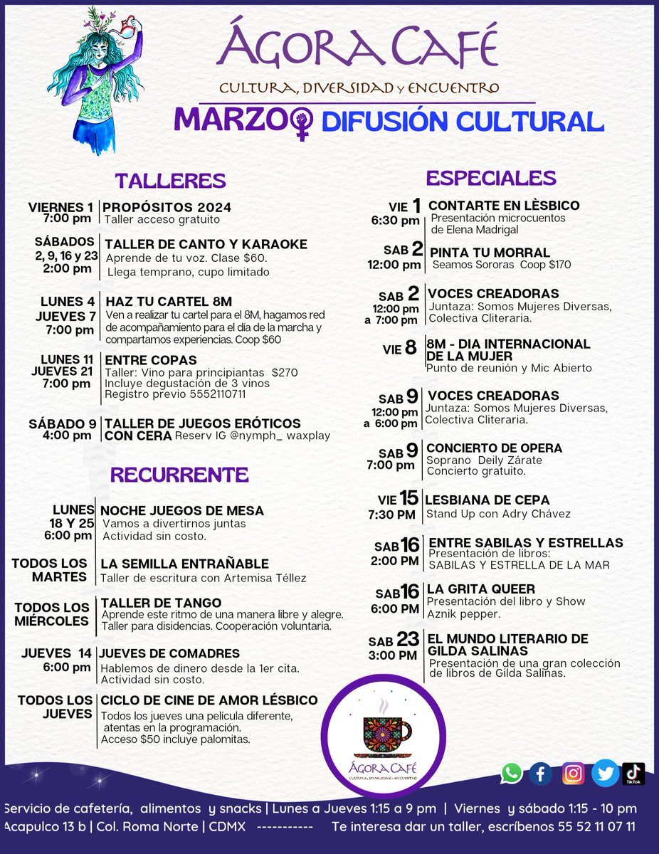 Nuestro calendario d Marzo ...  Visítanos!!!!