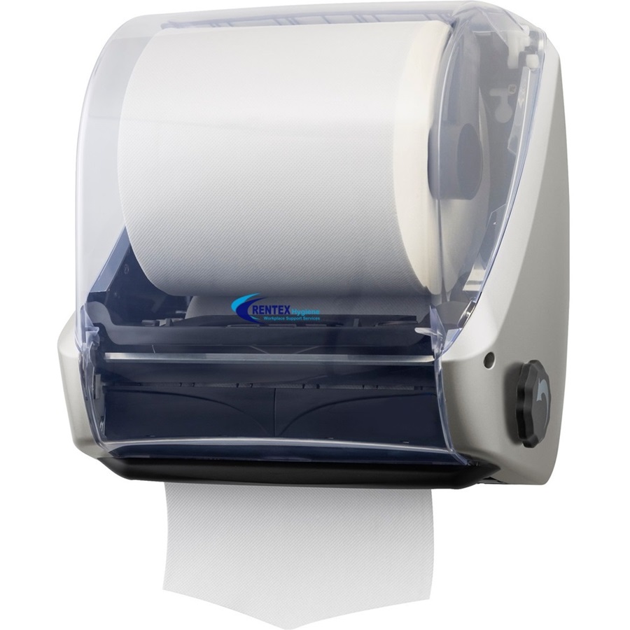 RentexHygiene's tweet photo. Autocut hand #Towel #dispenser is especially ideal for #washroom environments where #hygiene is paramount. The system delivers pre-measured flat sheets of paper towel ready to use, minimising the risk of cross contamination as only the paper is touched not the #Autocut unit. https://t.co/8DJBgVtXOC