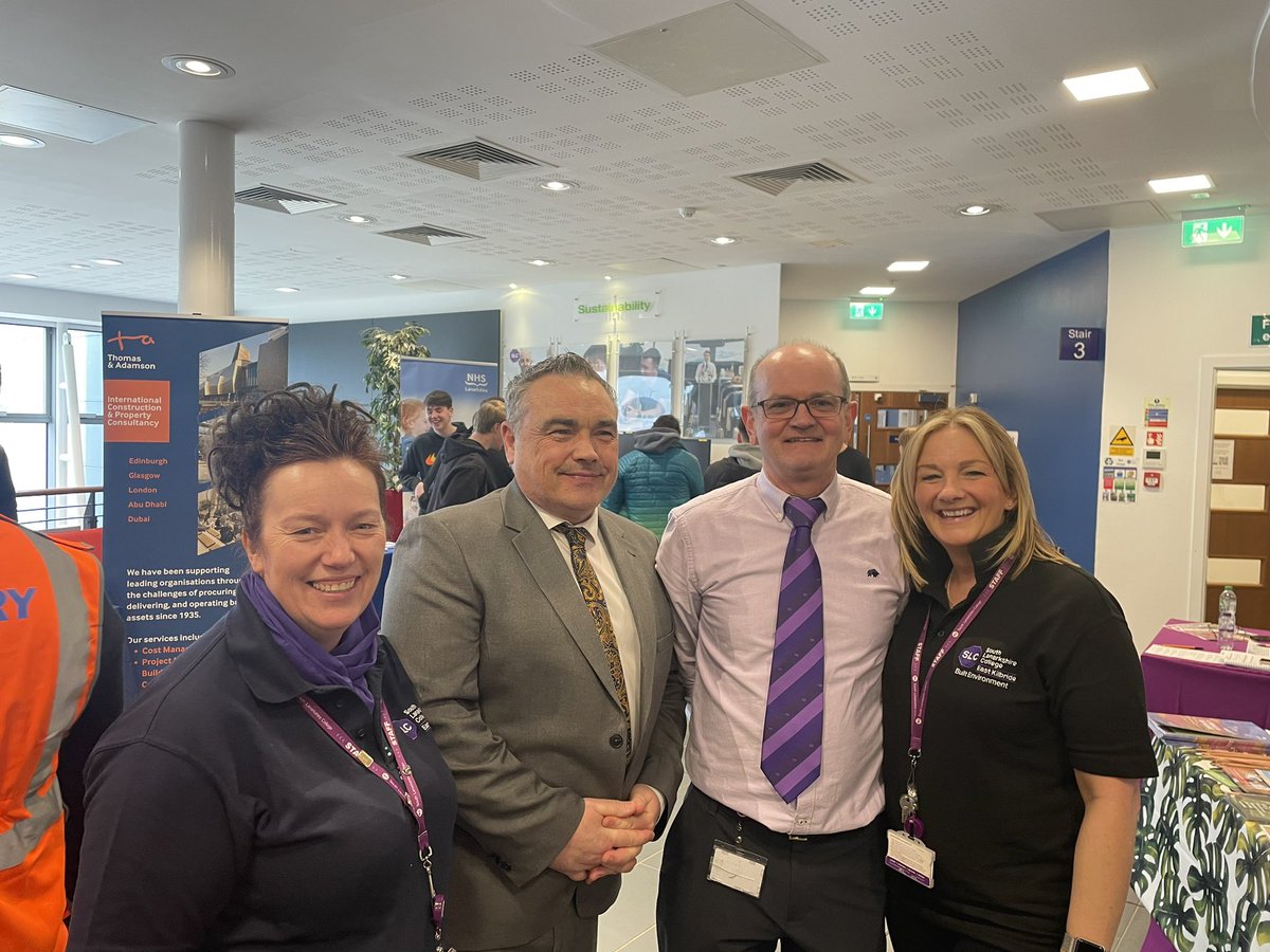 What a fantastic morning spent @SLCek for our Step into Future Jobs event, @DYWLED you provided a fantastic group of employers and supported so many students, thank you! A special thanks to my own team #Builtenvironment for all of your hard work! #teamwork #students