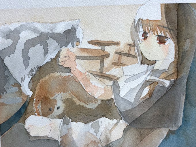 6日目 #宇佐見蓮子 #透明水彩 