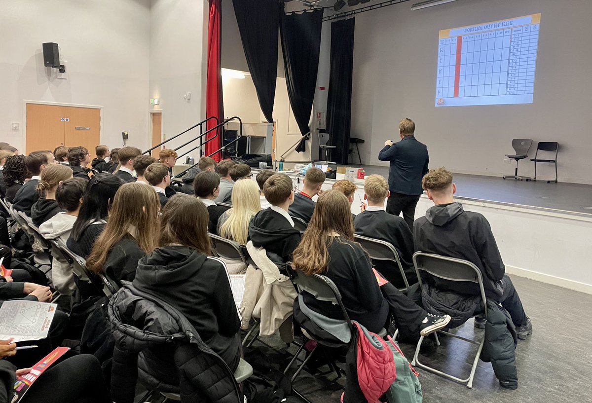 PortyAcad's tweet image. Great to have Ian from @livenlearnuk in to lead workshops with our S4s on mindset for exams / study skills. Practical activities and key messages to take away over the next few weeks to help manage their time, motivation and aspiration. Thank you! #ReadyForLearning #ProudOfPorty