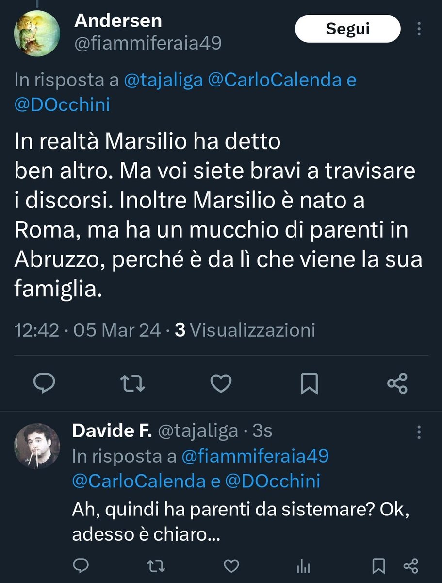 tajaliga's tweet image. #Marsilio è di Roma ma i parenti li ha in Abruzzo,  capito? 😁