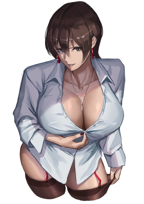 かっこいい系お姉さん描きました 