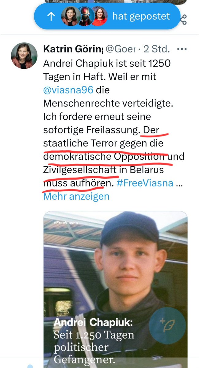 @GoeringEckardt @viasna96 @FreeViasna @LiberecoPHR Könnten Sie diese Passage noch einmal posten, aber bitte mit den Worten '....in Deutschland '