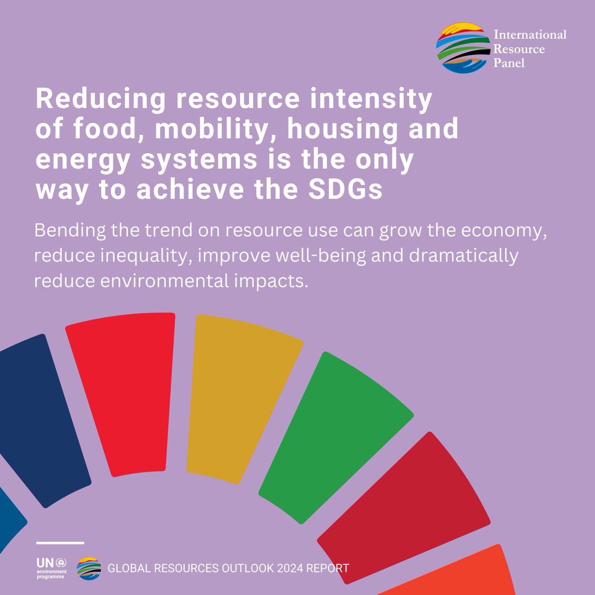 The 2024 edition of the Global Resources Outlook launched on 1 March! It shows #resources are essential to our environmental goals. 🌍 Importantly, the report finds it is possible to reduce resource use while growing the #economy & reducing #inequality 👉resourcepanel.org/reports/global…
