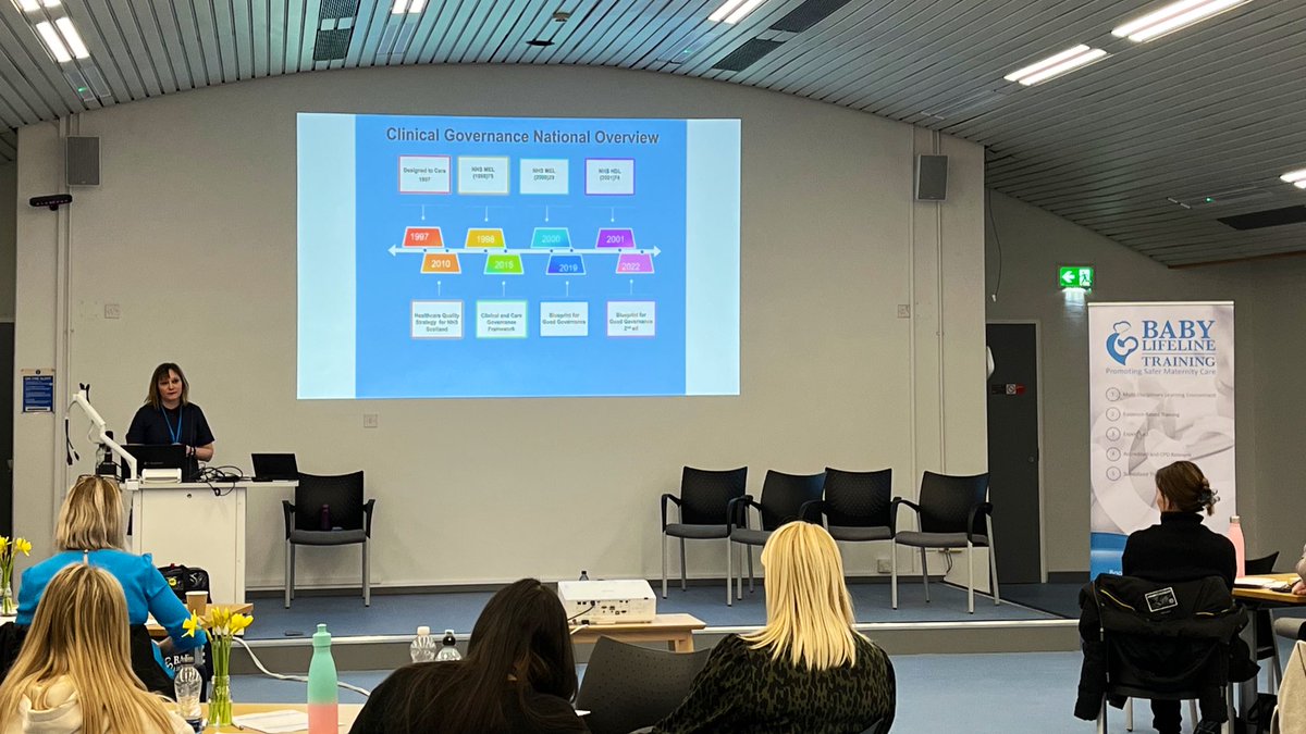 @NadineMontgmery @SaschaWells We have been able to make the day relevant to Glasgow and the initiatives happening at the health board. Paula Spaven, @MaryRossDavie & Jane Richmond talk to delegates about the Clinical Governance Structure at @NHSGGC.