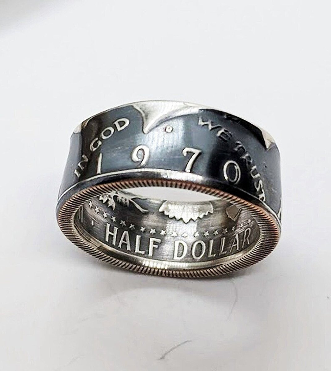 goimagine.com/1970-silver-jf… #JFK #Half #dollar #Coin #Ring. #goimagine #CJRingsNThings #anniversary #Birthday #giftforhim