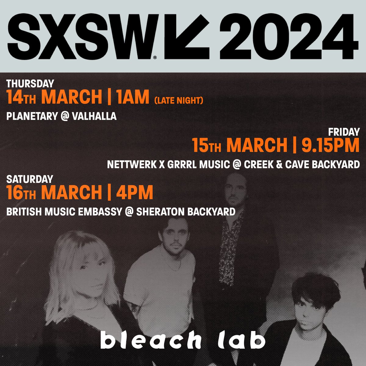 Just over a week until we head to @sxsw !! we can’t wait to meet you all 🇺🇸❤️ all shows below ⬇️