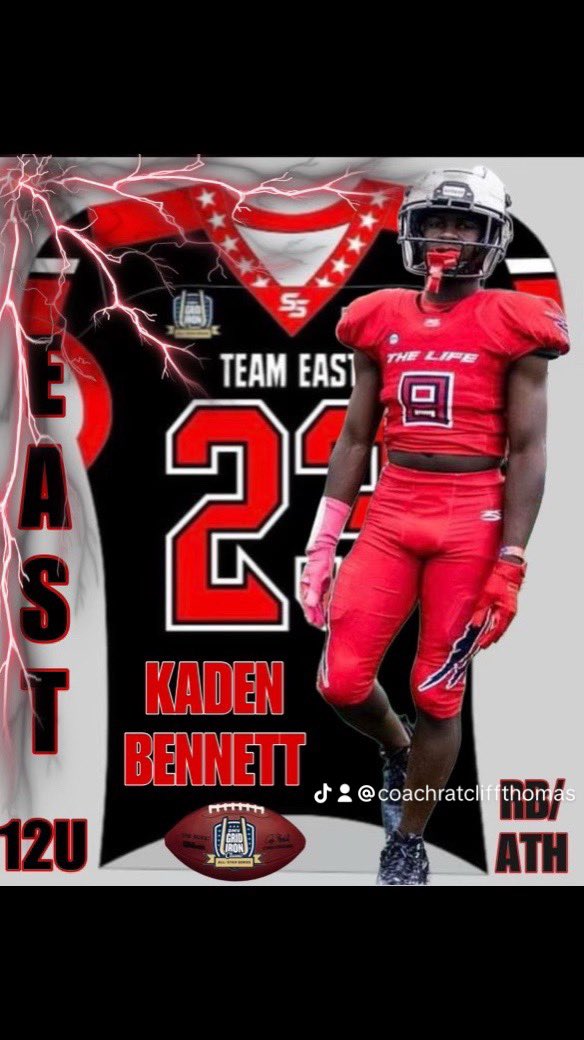 . 12u East #GIC all-star #Kaden #Bennett aka “Big O” is one of the most talent athletes in the country at the 12u age group…⭐️⭐️⭐️ #HereComesTheEast #EastvsEverybody #EastAllStars #MustSeeTV 🎥🍿🔥🔥🔥 #YouthRegionalAllStarTournament24’ #DmvGridIronClassicAllStarSeries