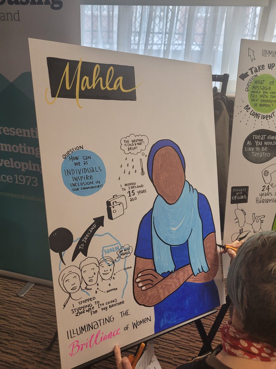 The final speaker at our #IWD2024 event is Mahla Bashir from Limerick. She couldn't make it in person but sent on a video and a question: 'what are the steps we can take as individuals to inspire inclusion in our communities?'