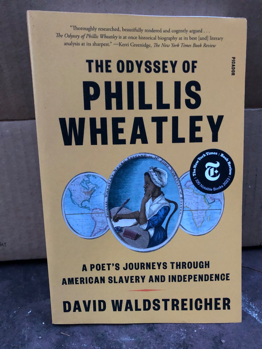DWaldstreicher's tweet image. It’s paperback day! and a good day to thank everyone who has help ed to spread word of The Odyssey of Phillis Wheatley during the past year!