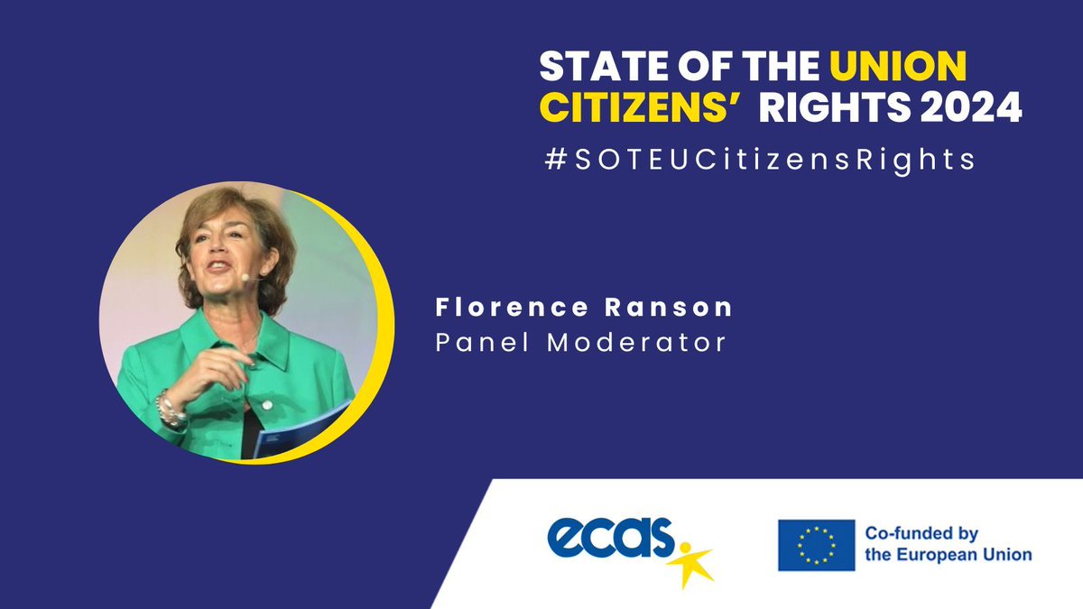 📣2 weeks to go to our #SOTEUCitizensRights This year marks the first time a communication specialist will moderate our panel discussions. We are happy to have @RansonF with us to stimulate the discussions with our speakers and participants. Register: buff.ly/3wtRXUV