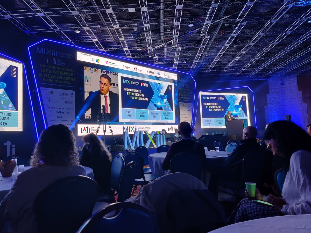 Great first day at the #MiXiii Health-Tech.IL Conference in #Jerusalem.
More than 1,700 attendees, including ambassadors from over 40 countries. Wonderful to see the industry come together - digital health, medical devices, pharma, biotech - companies of all sizes.