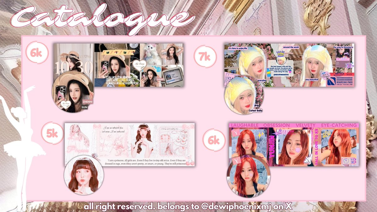 dewiphoenixmj's tweet image. help respost ? thankyou 💓

halooo, miju sudah Open Request yaa! bisa cek alt untuk nama code nya ✌🏻 start 4k-15k nih 💸 yuk jajannn sinii boleh DM / ke Telegram di bio ya 😆💓 katalog lainnya di reply yaa! 

#zonauang